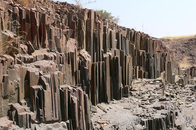 P1130872.JPG - Organ Pipe est une muraille de basalte de 100 m et d'une hauteur de 4 m.