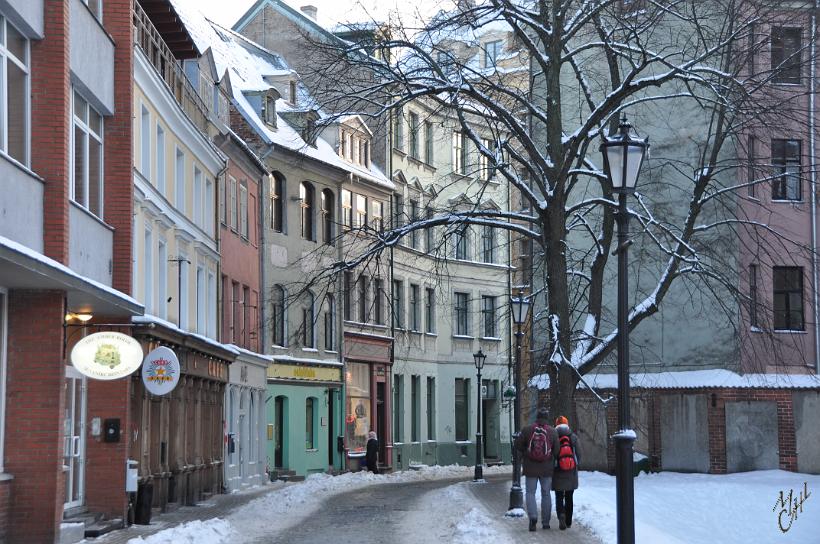 DSC_0713.JPG - Des maisons multicolores dans le centre de la vieille ville à Riga.