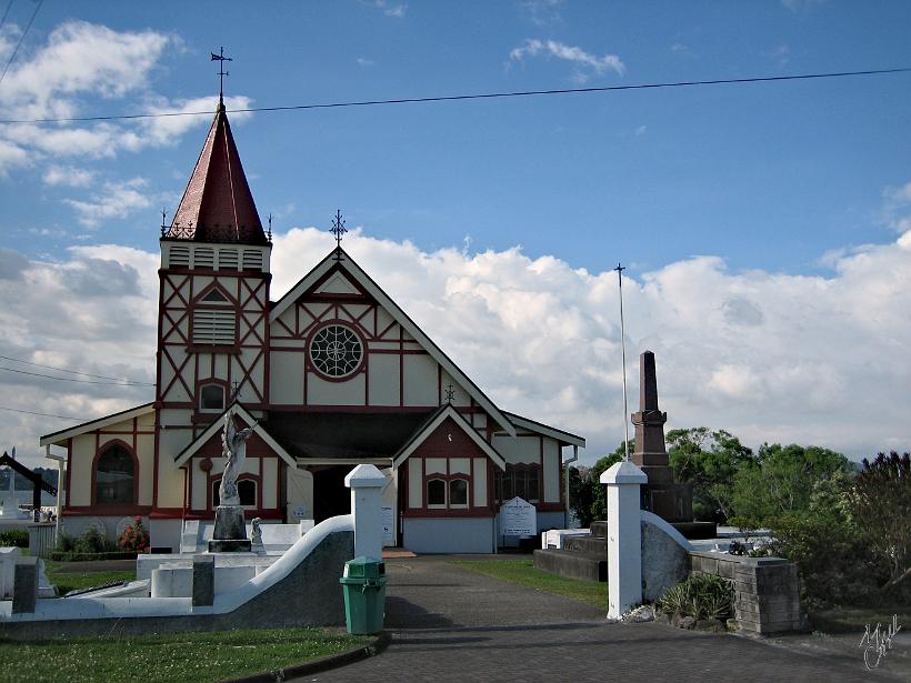 Taupo_IMG_1188x.jpg - Une église à Rotorua. Les décorations intérieures sont principalement de style Maori.