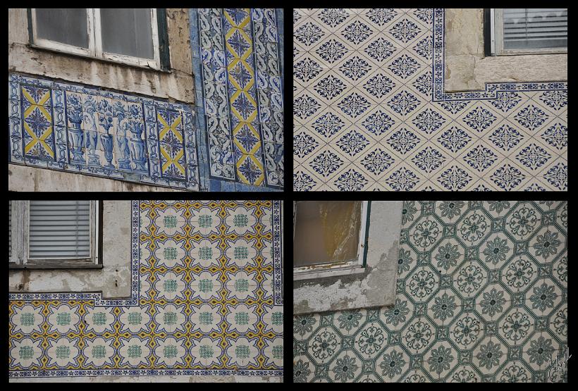 Azu_02.jpg - Les Azulejos couvrent les façades après l'incendie de 1755, afin de protéger les édifices du feu.